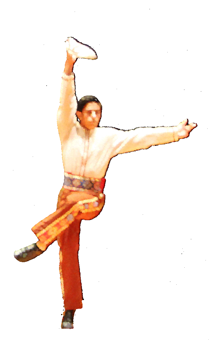 Danseur arménien avec effet aquarelle