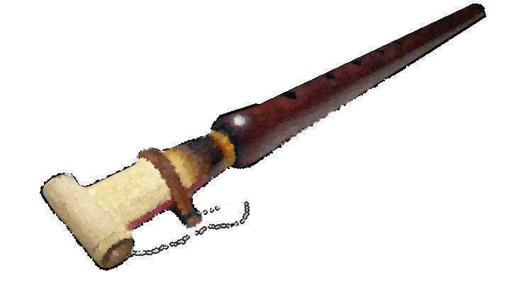 Duduk arménien avec effet aquarelle